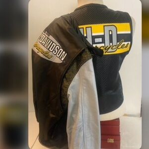 Harley Davidson Ladies Jacket And Matching Vest 2 PIECE Set